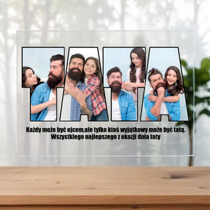 Tata #2 - Szklo akrylowe, prezent dla taty
