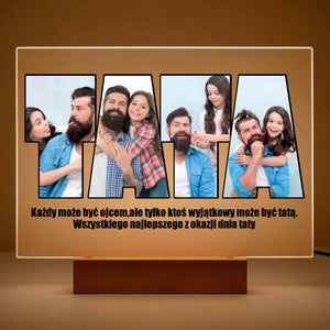 Tata #2 - Szklo akrylowe, prezent dla taty