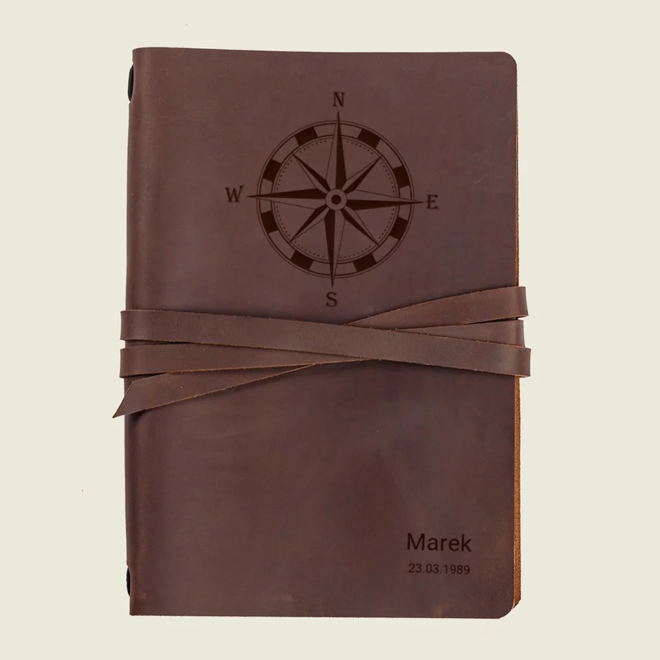 Notatnik dla podróżników (Kompas) - najlepszy prezent dla mężczyzn i kobiet