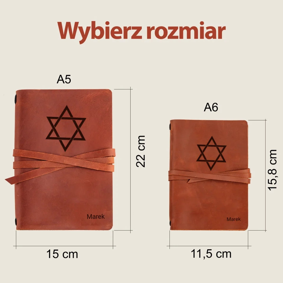 Notatnik (gwiazda Dawida) - najlepszy prezent dla wierzących