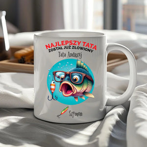 NAJLEPSZY TATA ZOSTAŁ JUŻ ZŁOWIONY #2 - Kubek, prezent dla taty