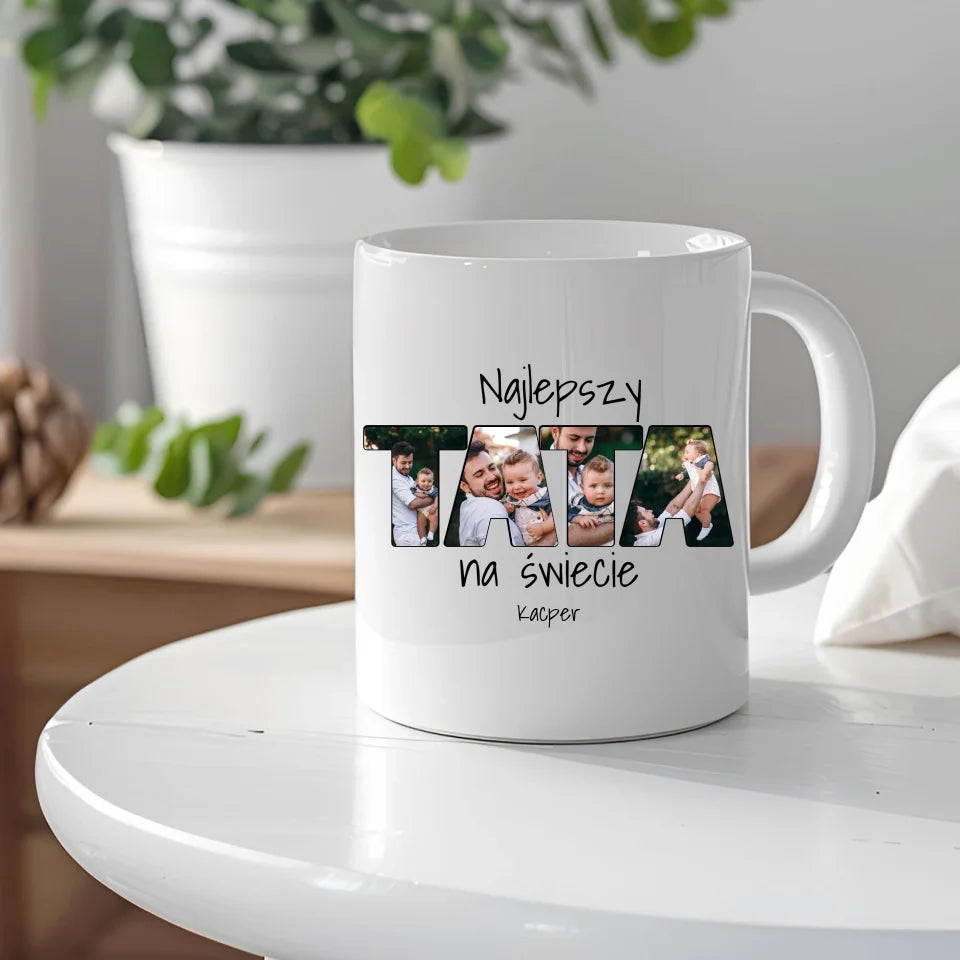 Tata (4 zdjęć) - Kubek, prezent dla taty