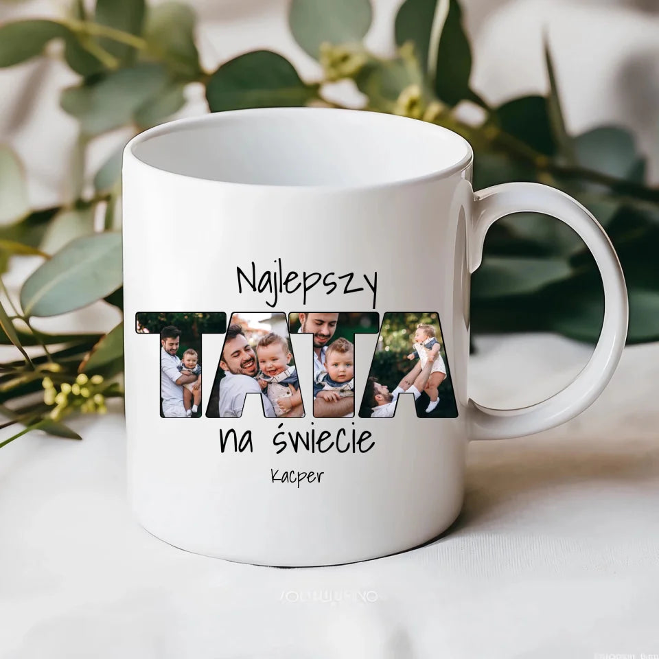 Tata (4 zdjęć) - Kubek, prezent dla taty