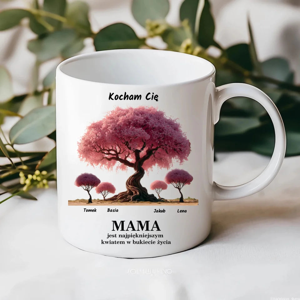MOM is the most beautiful flower in the bouquet of life - Mug, a gift for mom