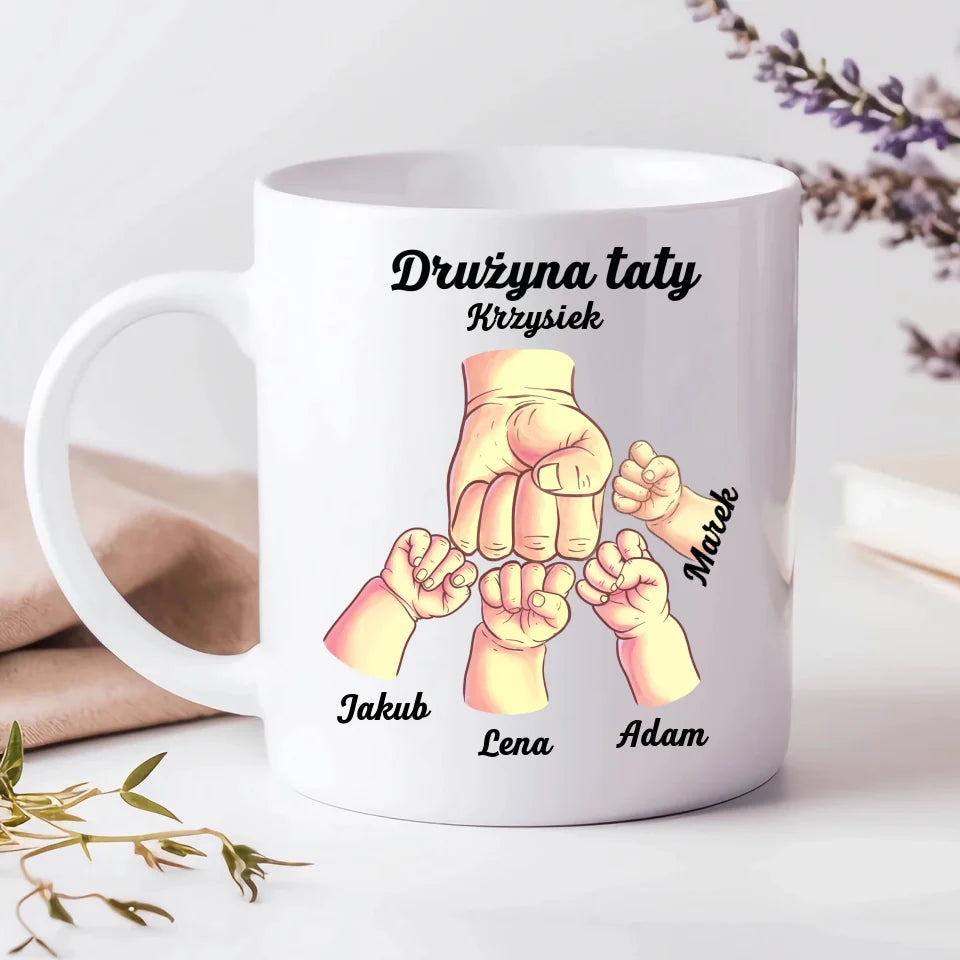 Drużyna taty - Kubek, prezent dla taty