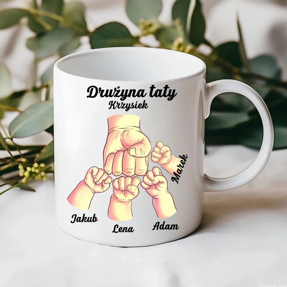 Drużyna taty - Kubek, prezent dla taty