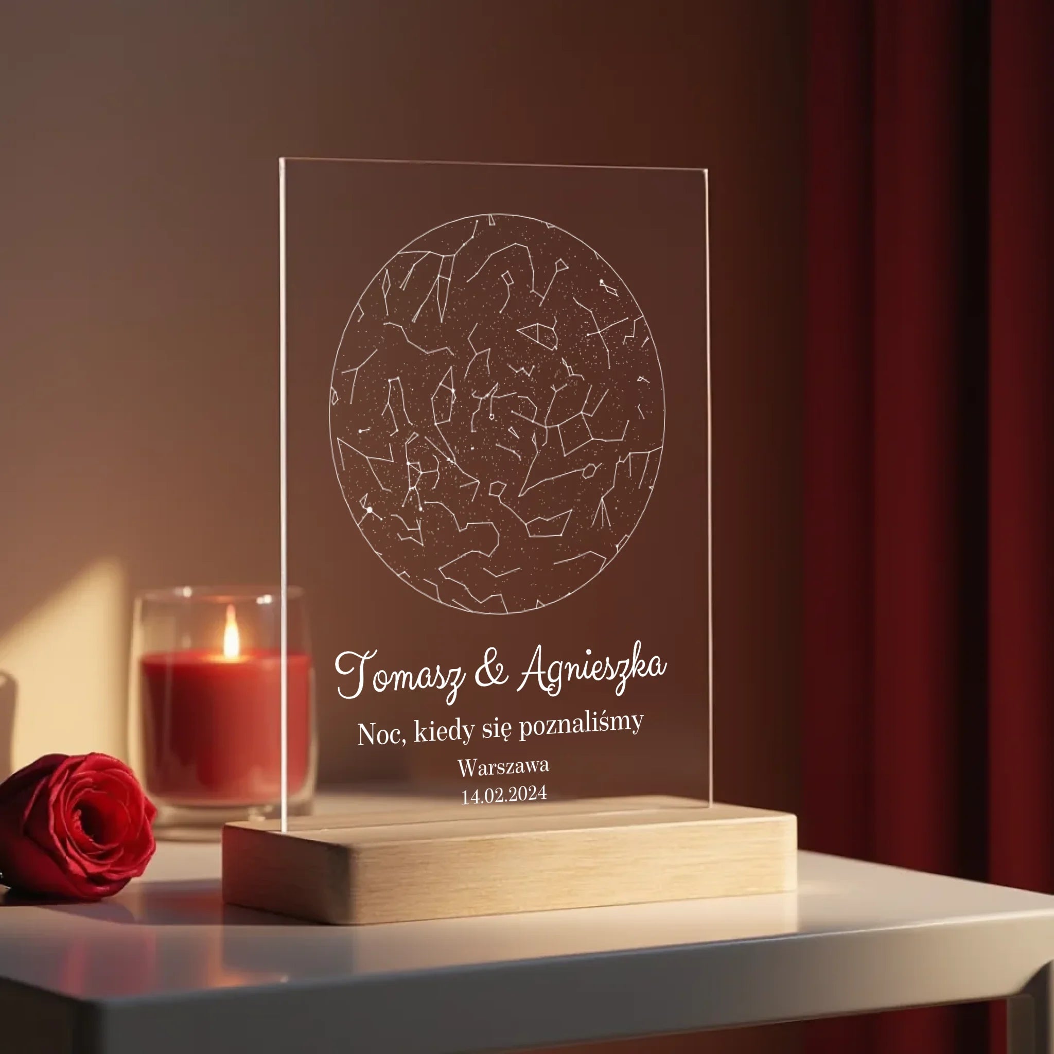 a_realistic_mockup_of_a_transparent_thin_acrylic_sign_standing_upright_on_a_polished_wooden_base_fu_4sfrye2hrmwlqusoln9k_2