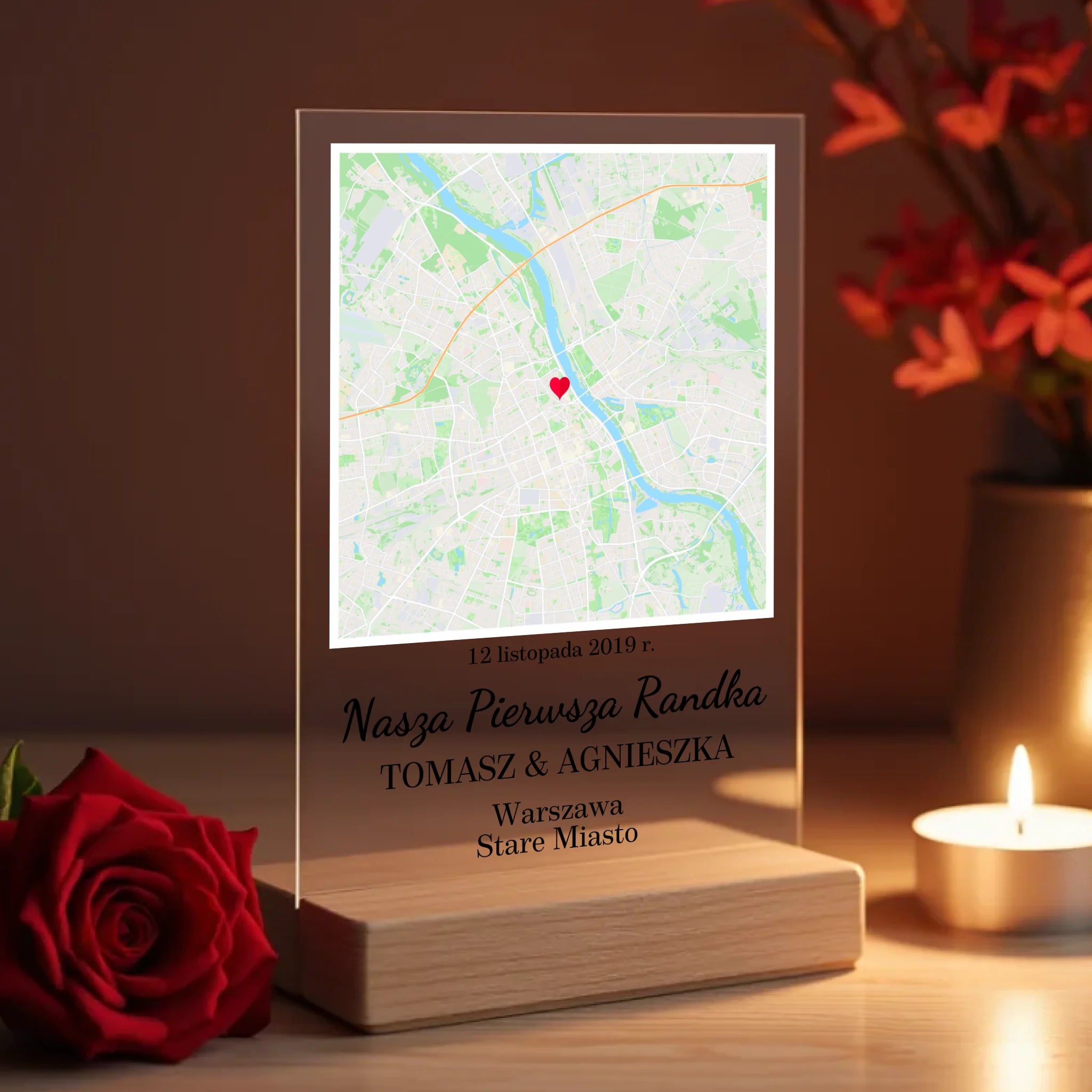 a_realistic_mockup_of_a_transparent_thin_acrylic_sign_standing_upright_on_a_polished_wooden_base_fu_uzmk1547baqpm8howjkk_0