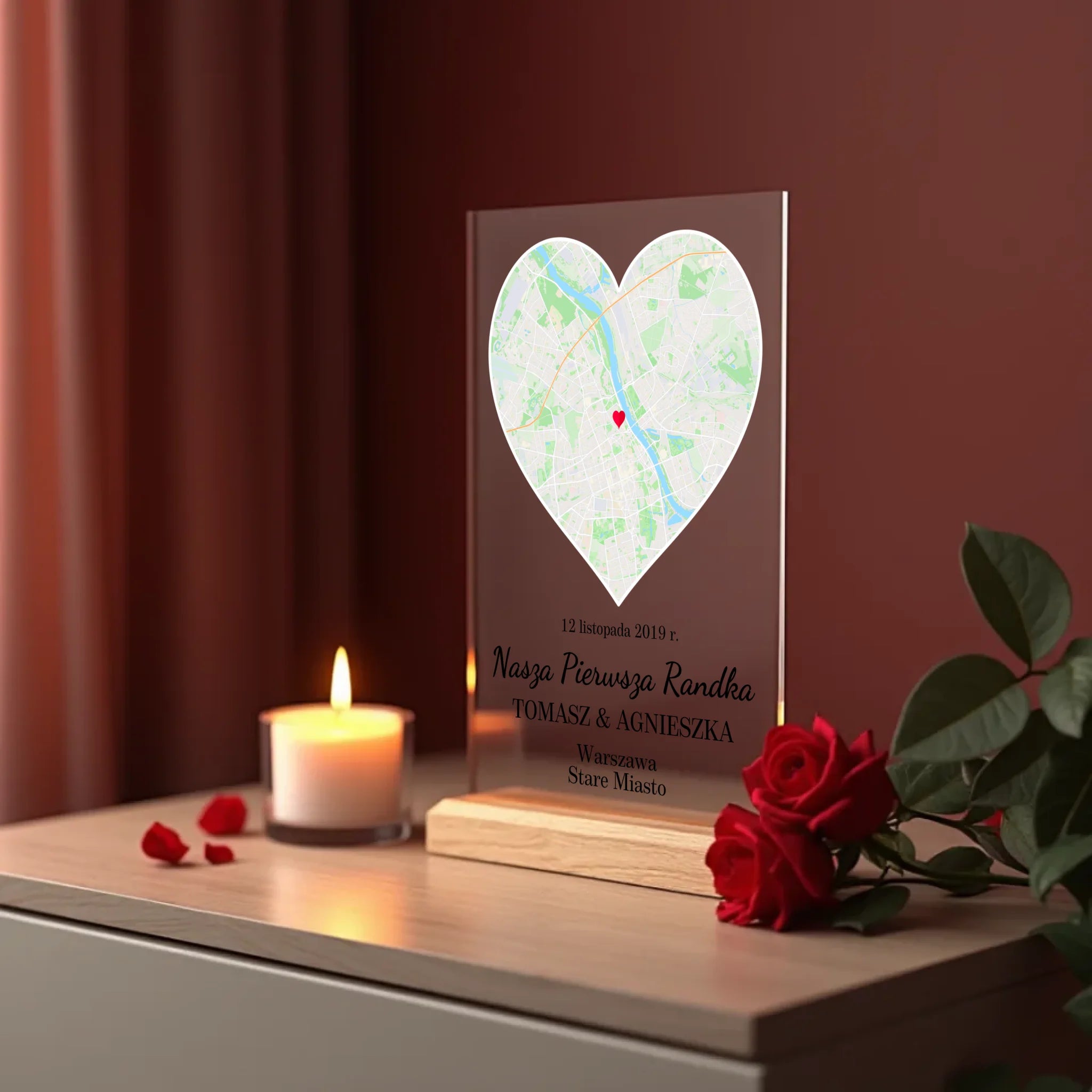 a_realistic_mockup_of_a_transparent_thin_acrylic_sign_standing_upright_on_a_polished_wooden_base_fu_7m94nwe4rfcoda6vb2np_0