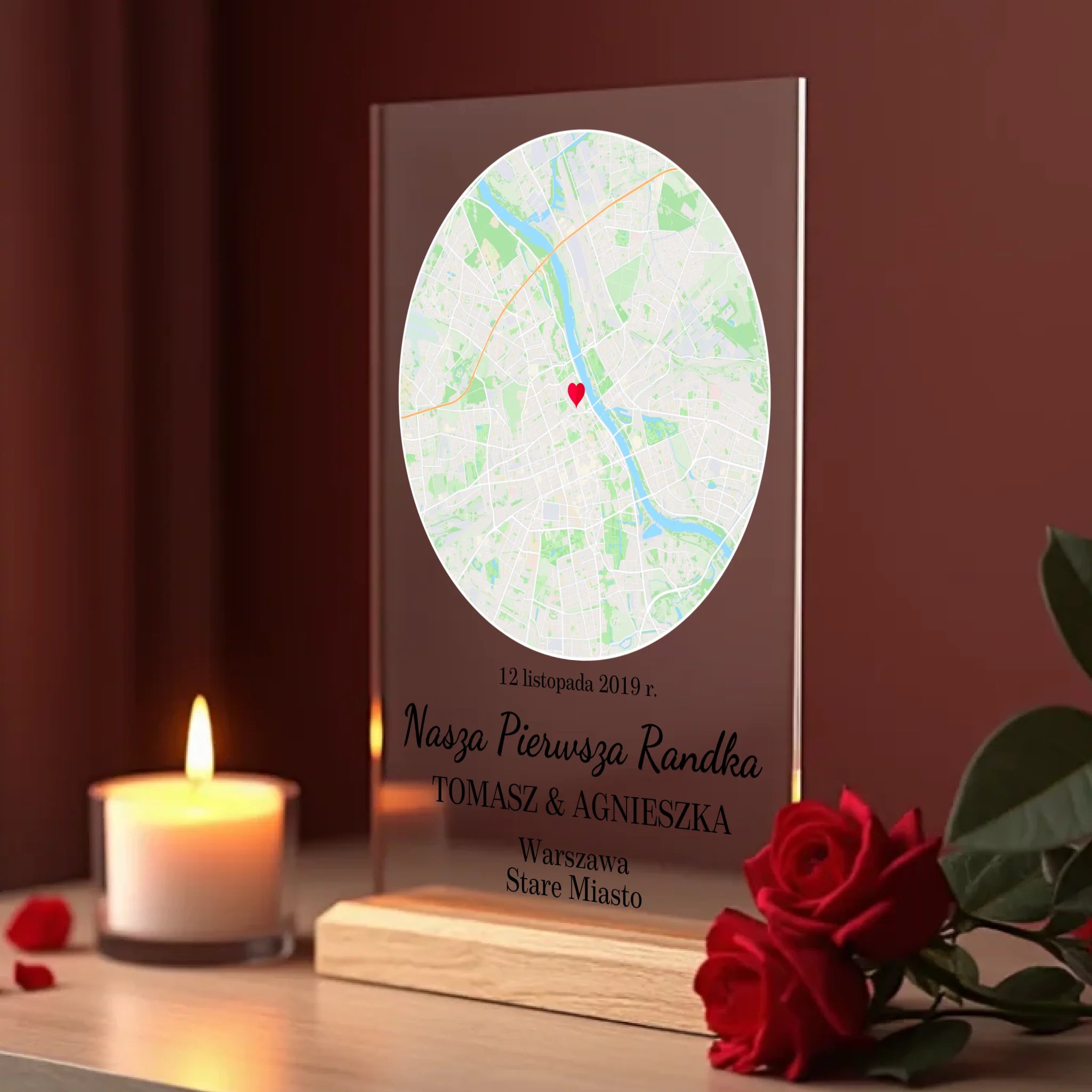 a_realistic_mockup_of_a_transparent_thin_acrylic_sign_standing_upright_on_a_polished_wooden_base_fu_7m94nwe4rfcoda6vb2np_0