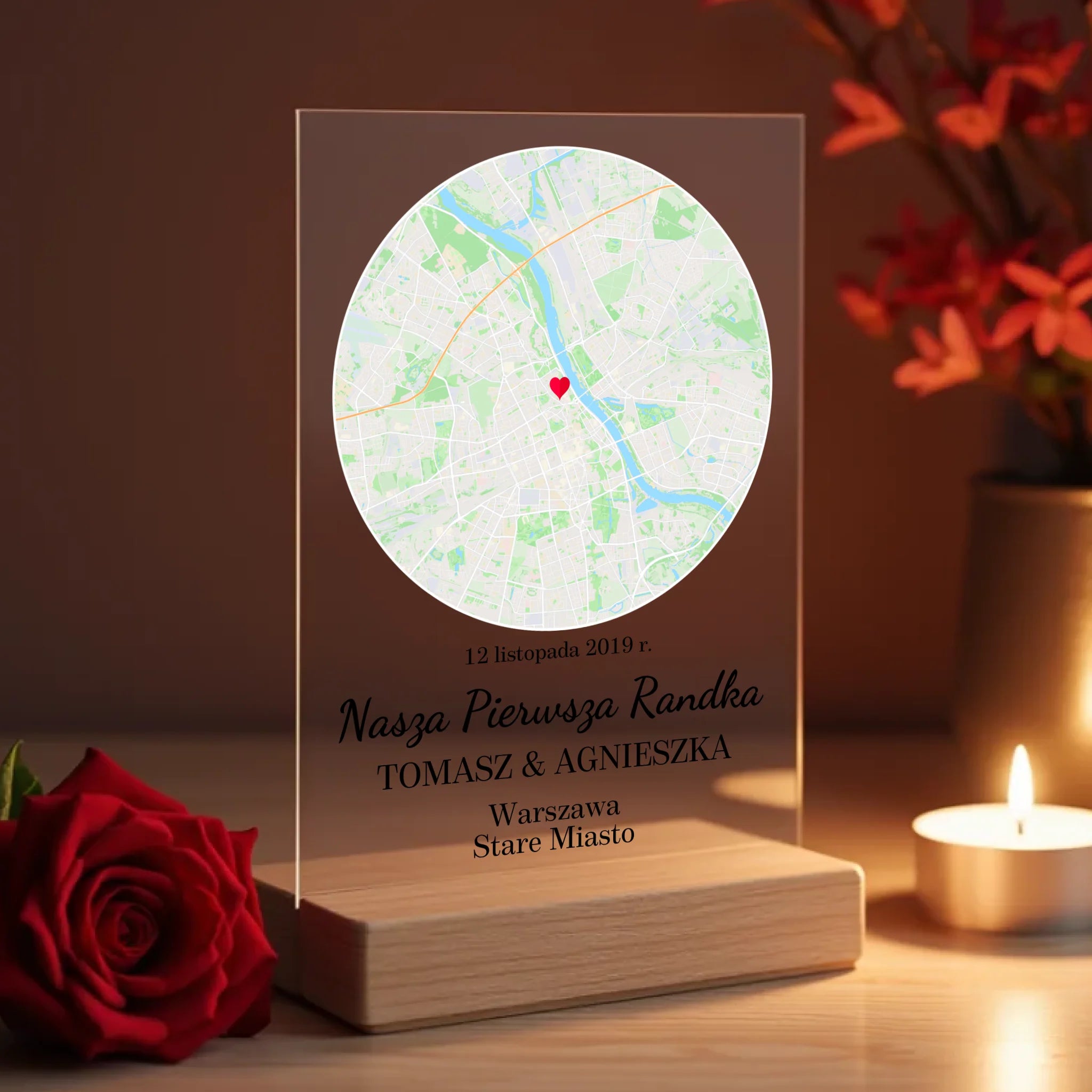 a_realistic_mockup_of_a_transparent_thin_acrylic_sign_standing_upright_on_a_polished_wooden_base_fu_uzmk1547baqpm8howjkk_0