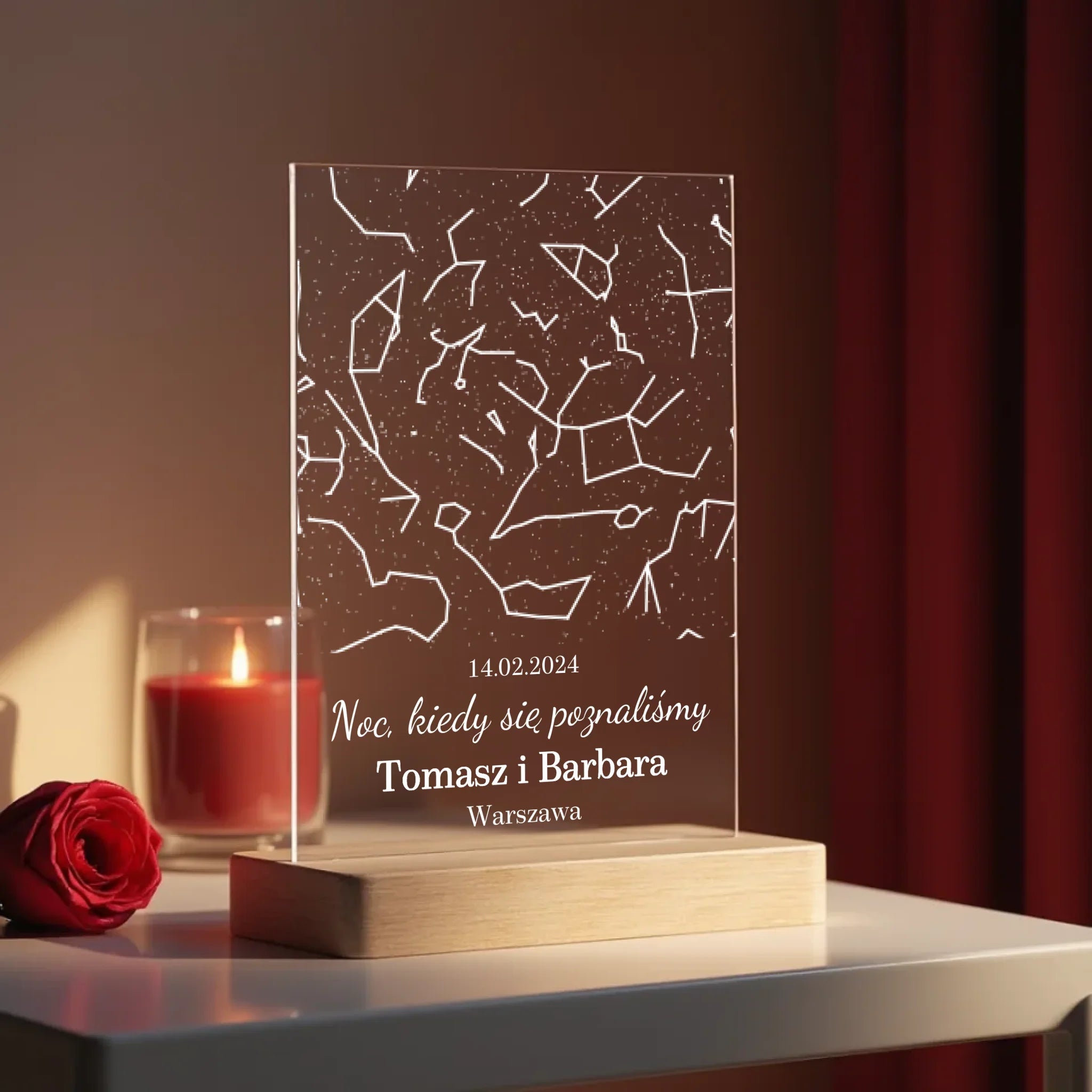 a_realistic_mockup_of_a_transparent_thin_acrylic_sign_standing_upright_on_a_polished_wooden_base_fu_4sfrye2hrmwlqusoln9k_2