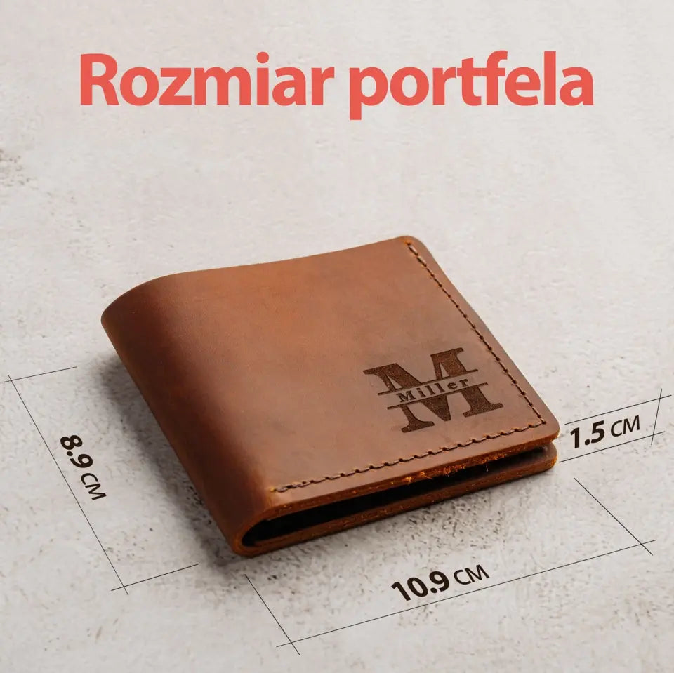 Męski portfel i karta ze zdjęciem - Spersonalizowany prezent dla mężczyzn