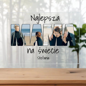 Mama (2 zdjęć) - Szklo akrylowe, prezent dla mamy