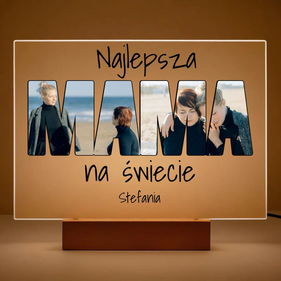 Mama (2 zdjęć) - Szklo akrylowe, prezent dla mamy