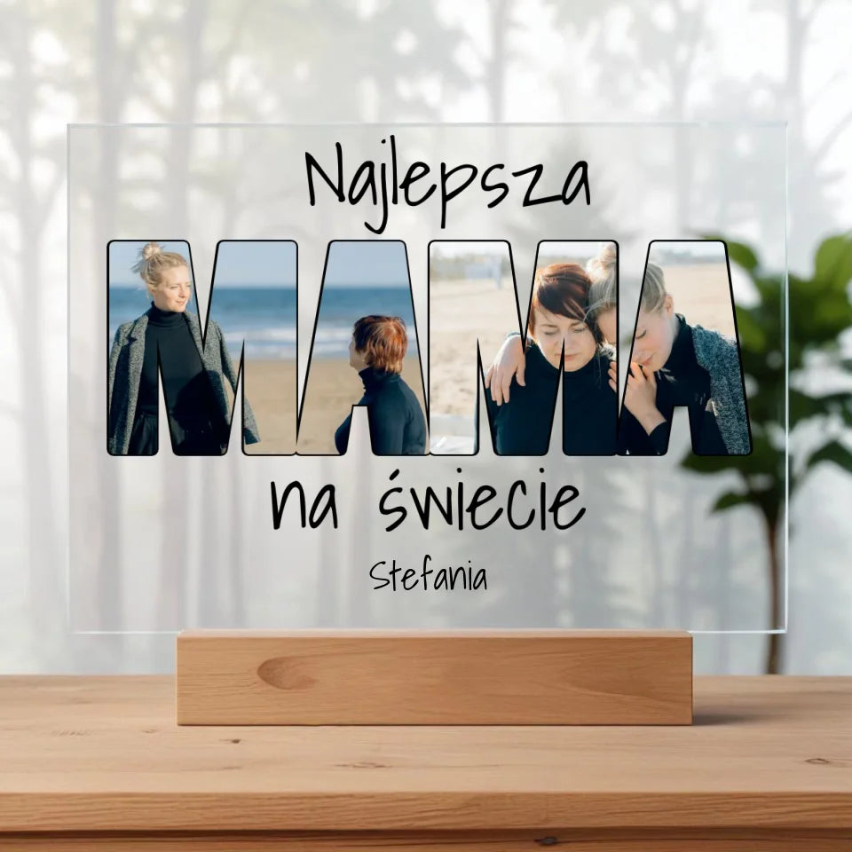 Mama (2 zdjęć) - Szklo akrylowe, prezent dla mamy