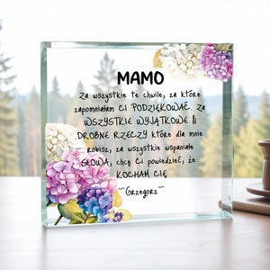 Mamo #2 - Kwadrat akrylowy, prezent dla mamy