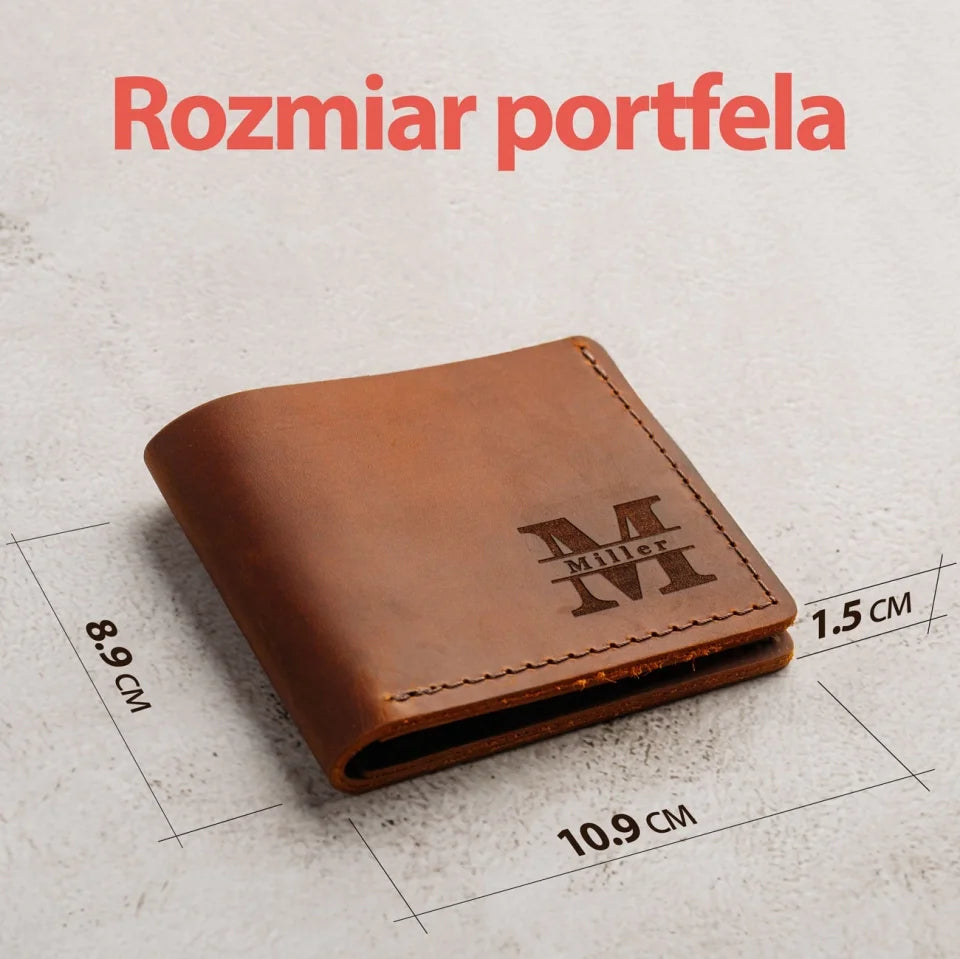 Męski portfel i karta ze zdjęciem - Spersonalizowany prezent dla mężczyzn