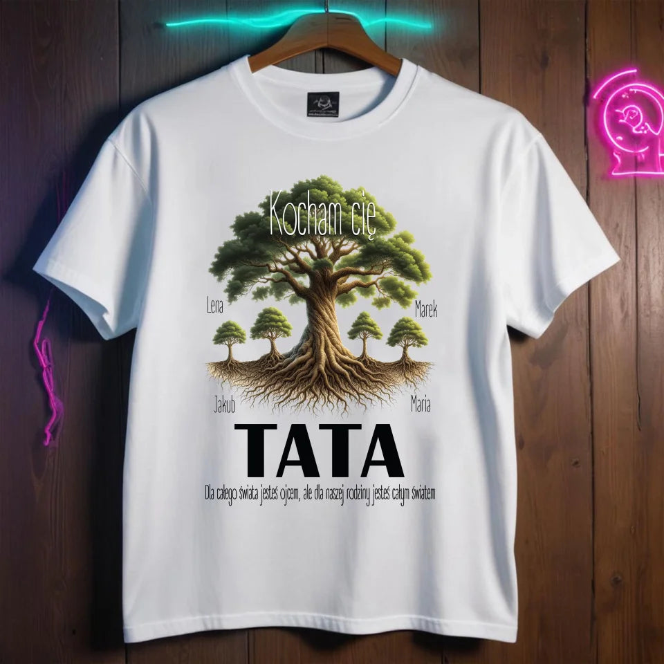 Tata Kocham cię - Koszulka, prezent dla taty