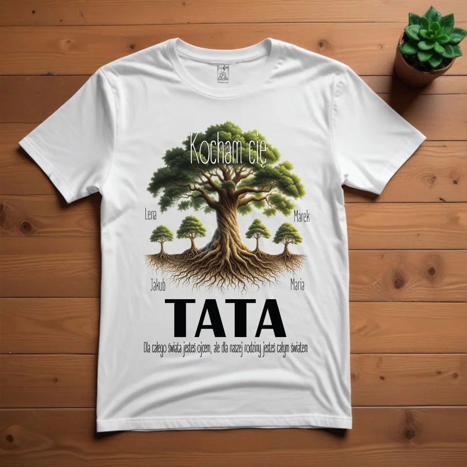 Tata Kocham cię - Koszulka, prezent dla taty